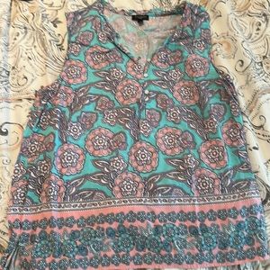 Talbots Sleeveless Blouse.